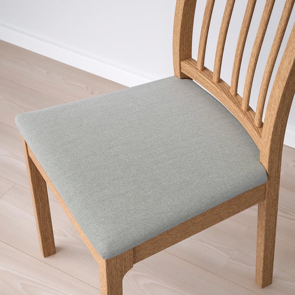 EKEDALEN Chair, oak effect/Orrsta light grey