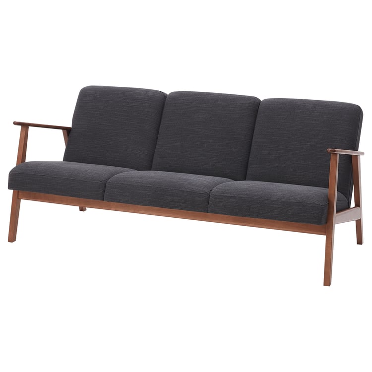 EKENÄSET 3seat sofa, Hillared anthracite IKEA