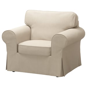 Ektorp Armchair Cover Nordvalla Dark Beige Ikea