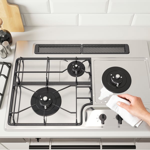 ELDIG F2 HGA3 13A Natural gas 13A hob with fish grill, stainless steel