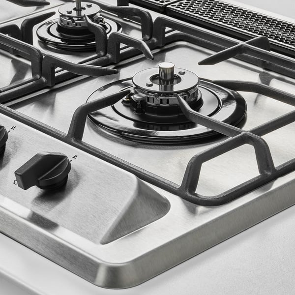 ELDIG F2 HGA3 13A Natural gas 13A hob with fish grill, stainless steel