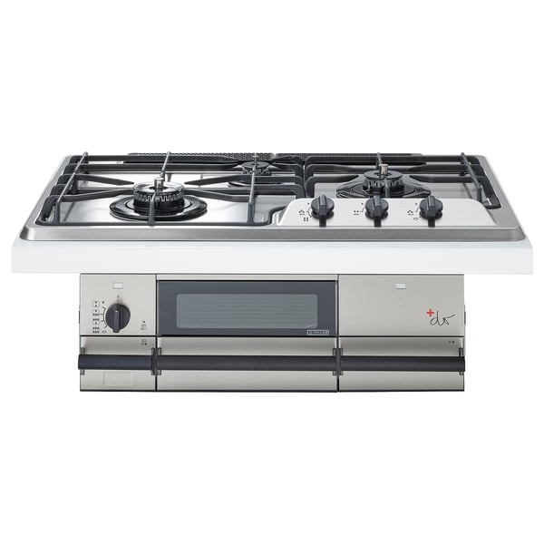 ELDIG F2 HGA3 13A Natural gas 13A hob with fish grill, stainless steel