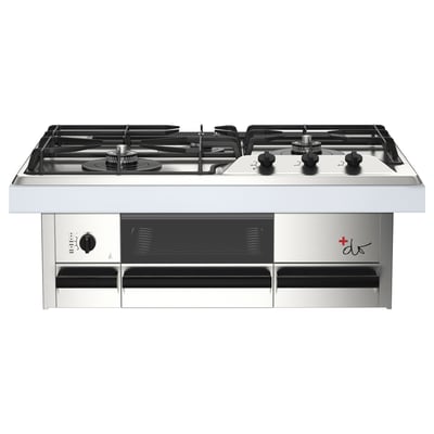 ELDIG F2 HGA3 LP LPG gas hob with fish grill, stainless steel