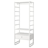 ELVARLI Wardrobe combination, white, 84x55x216 cm