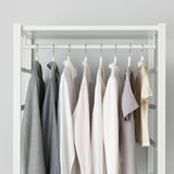 ELVARLI Wardrobe combination, white, 205x55x216 cm