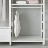 ELVARLI Wardrobe combination, white, 125x55x216 cm