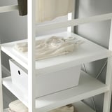 ELVARLI Wardrobe combination, white, 165x55x216 cm