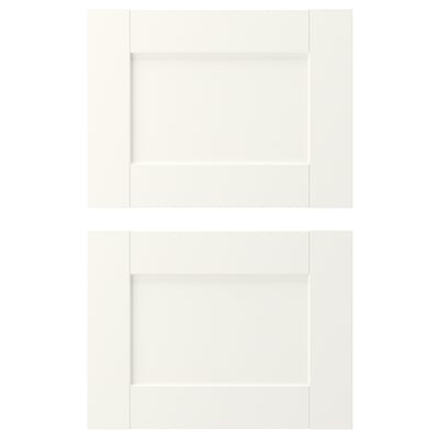 ENHET Drawer front, white frame, 40x30 cm
