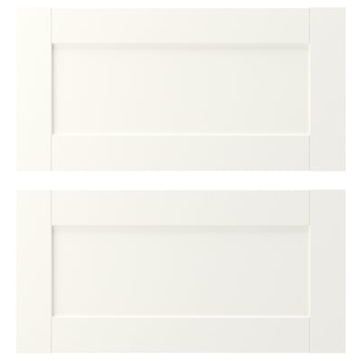 ENHET Drawer front, white frame, 60x30 cm