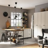 ENHET Hi cb w 4 shlvs/door, white/white frame, 30x32x180 cm