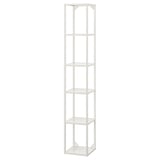 ENHET High fr w shelves, white, 30x30x180 cm