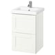 ENHET / TVÄLLEN Wash-stnd w drawers/wash-basin/tap, white/white frame, 44x43x65 cm
