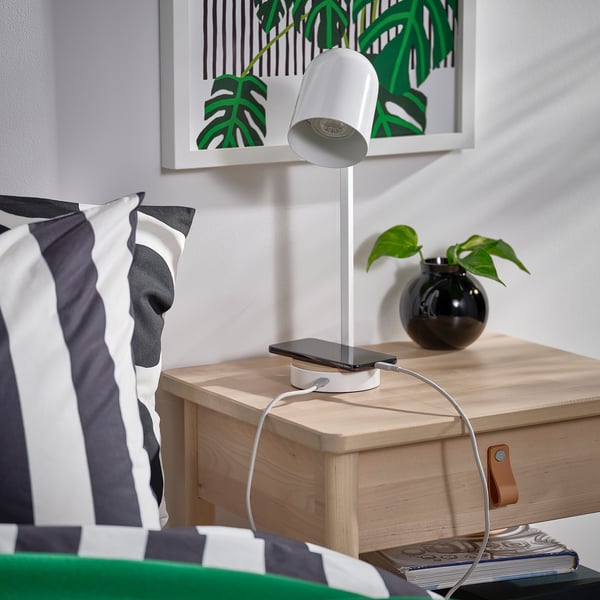 ENSMÄRKE Desk lamp, white