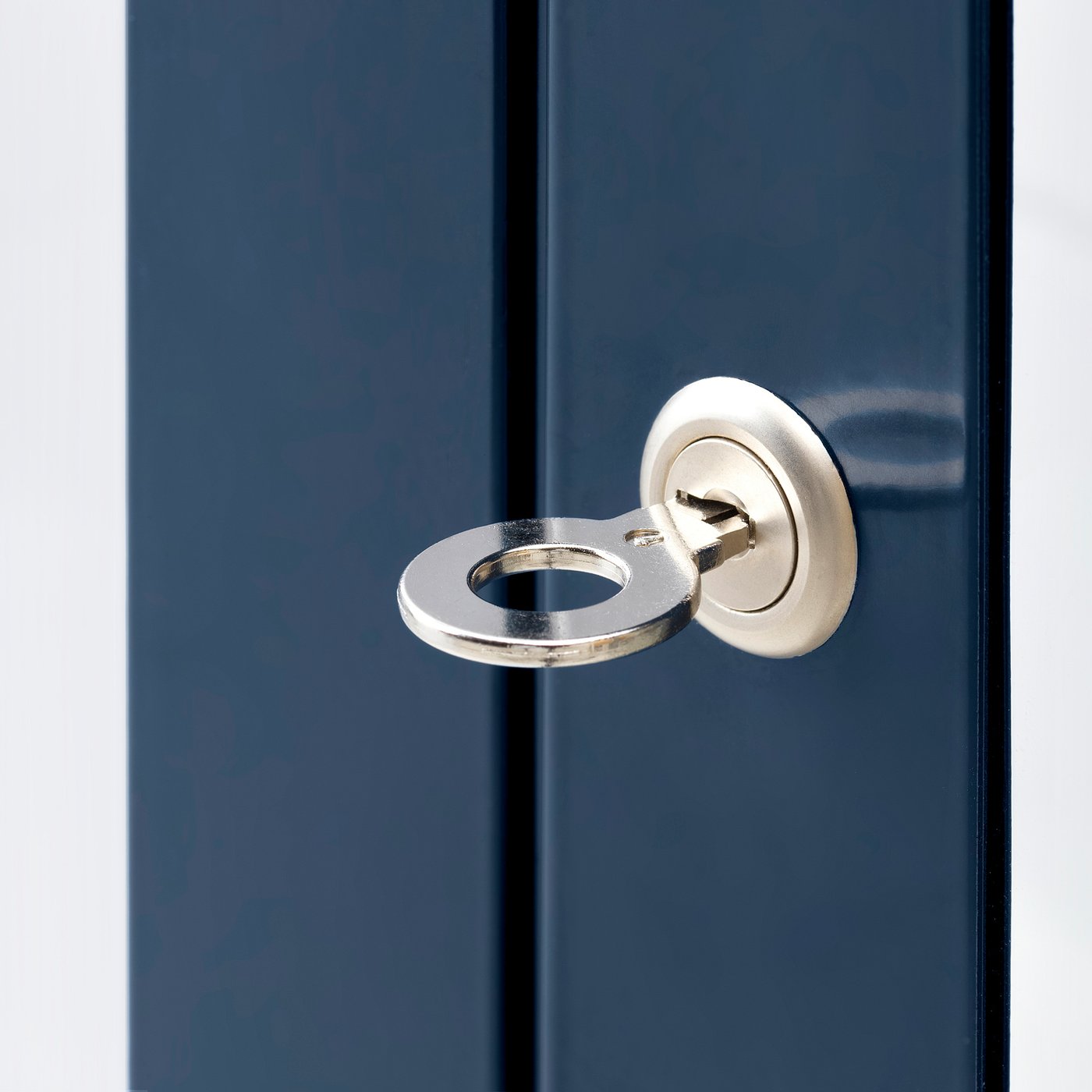 FABRIKÖR glass-door cabinet, black-blue, 81x113 cm - IKEA
