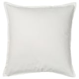 FACELIOR Cushion cover, white/embroidery dark orange, 50x50 cm