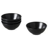 FÄRGKLAR Bowl, matt dark grey, 12 cm