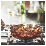 FINMAT Sauté pan with lid, copper/stainless steel, 25 cm