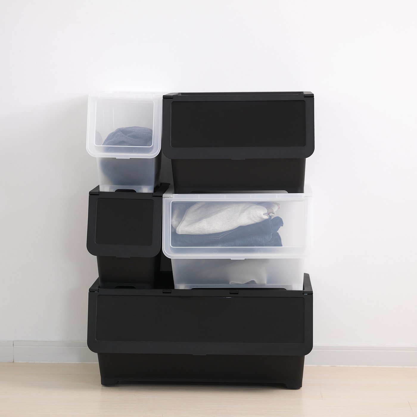 FIRRA box with lid, black, 44.5x42x31 cm - IKEA