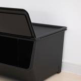FIRRA Box with lid, black, 22x42x31 cm