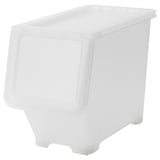 FIRRA Box with lid, transparent, 22x42x31 cm