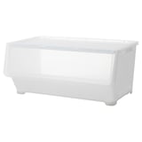 FIRRA Box with lid, transparent, 67x42x31 cm