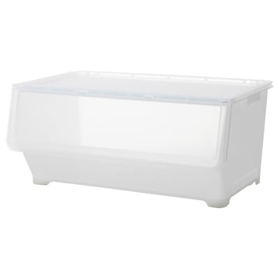 FIRRA Box with lid, transparent, 67x42x31 cm