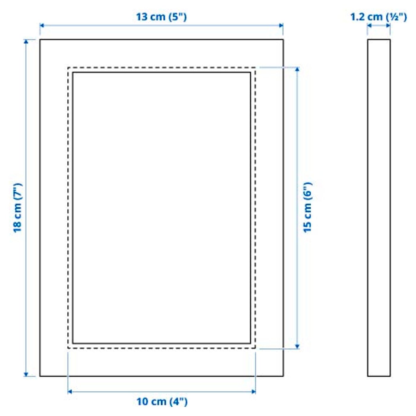 FISKBO frame, white, 10x15 cm - IKEA