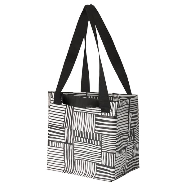 FISSLA Bag, white/black, 27x27 cm