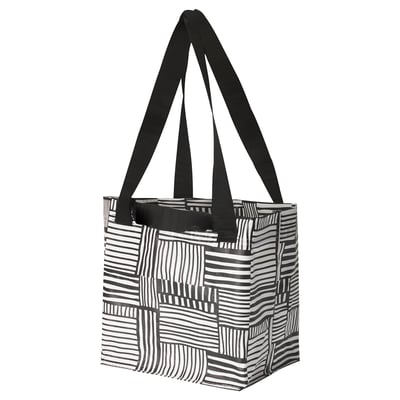 FISSLA Bag, white/black, 27x27 cm