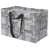 FISSLA Carrier bag, large, white/black, 71 l