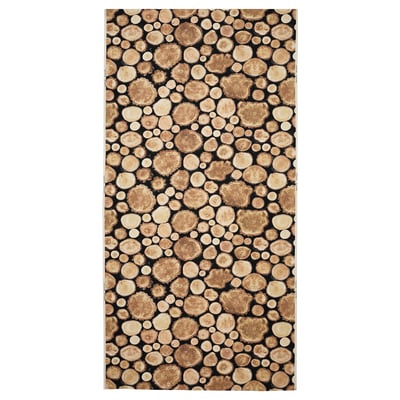 FJÄLLTÄTÖRT Pre-cut fabric, brown, 150x300 cm