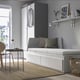 FLEKKE Day-bed w 2 drawers/2 mattresses, white/Ånnfjället super firm, 80x200 cm