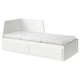 FLEKKE Day-bed w 2 drawers/2 mattresses, white/Ånnfjället super firm, 80x200 cm