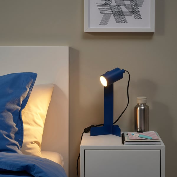 FLOTTILJ Desk lamp, dark blue