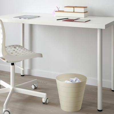 FNISS Waste bin, beige, 6.8 l