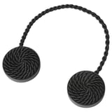 FÖNSTERBOMAL Magnetic curtain tie-back, black