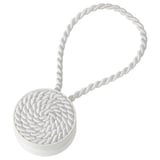 FÖNSTERBOMAL Magnetic curtain tie-back, white