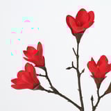 FÖSSTA Artificial flower, Magnolia/red, 50 cm