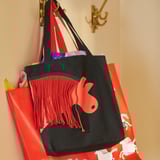 FÖSSTA Bag, horse/black red