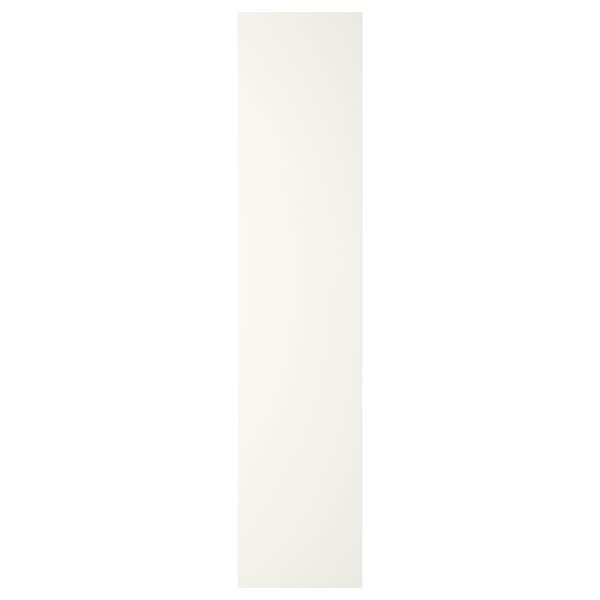 A white, rectangular, hinged door with a minimalist design, part of the pax line.