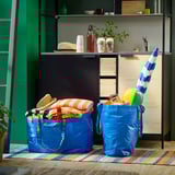 FRAKTA Carrier bag, large, blue, 55x37x35 cm/71 l