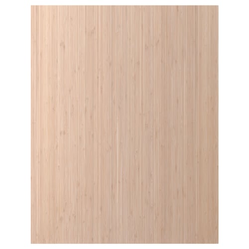 FRÖJERED bamboo drawer fronts in light beige, rectangular shape with smooth texture and modern design.