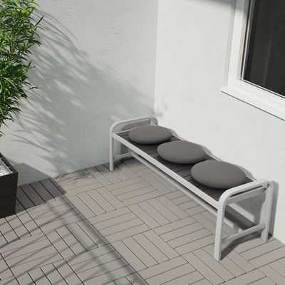 FRÖSÖN/DUVHOLMEN Chair cushion, outdoor, dark grey, 35 cm
