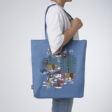 FRONTBLAD Bag, animal pattern blue