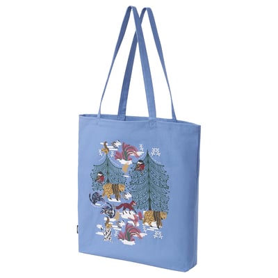 FRONTBLAD Bag, animal pattern blue