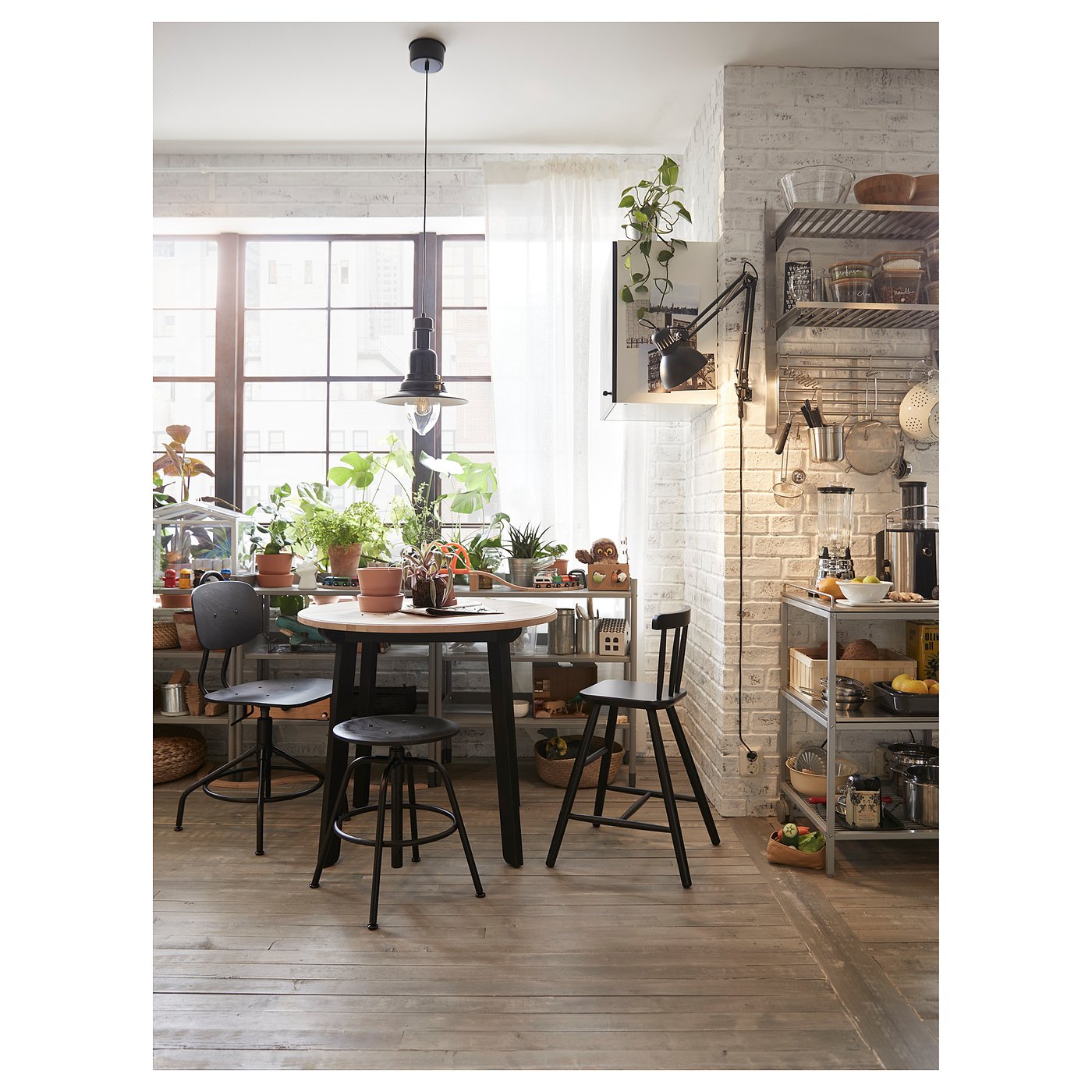 IKEA イケア　GAMLARED ダイニングテーブル　丸テーブル Suma様専用】IKEA GAMLARED ガムラレード 丸テーブル イケア