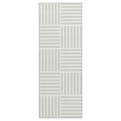 GATUSEKTION Kitchen mat, grey/check, 45x120 cm