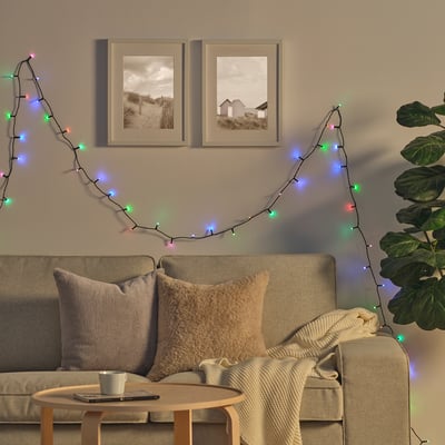 GETKÅL LED lighting chain, adjustable colour indoor, 35.7 m