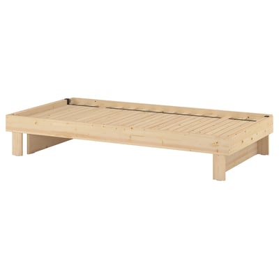 GLAMBERGET Extendable bed, pine, 80-160x200 cm