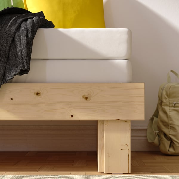 GLAMBERGET Extendable bed, pine, 80-160x200 cm